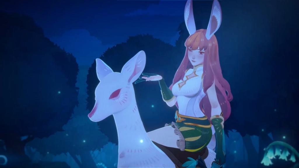 The Dawnbringer, Lyca, returning from AFK Arena (AFK1) in AFK Journey (AFK2).