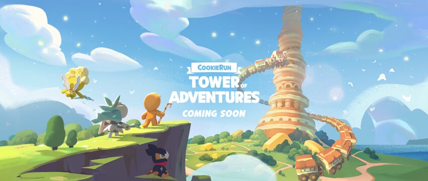 Coming Soon page for CookieRun: Tower of Adventures.