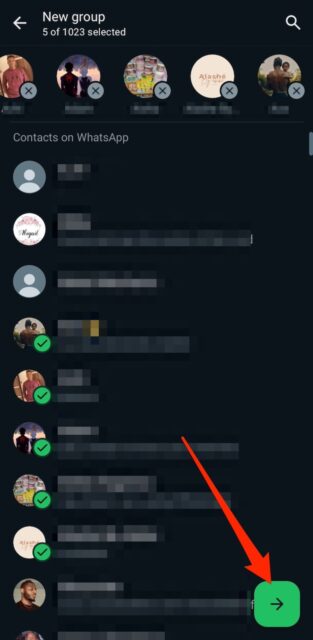 Starting a new WhatsApp group