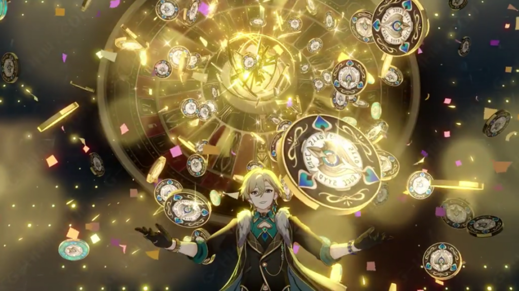 Aventurine's Ultimate in Honkai: Star Rail.