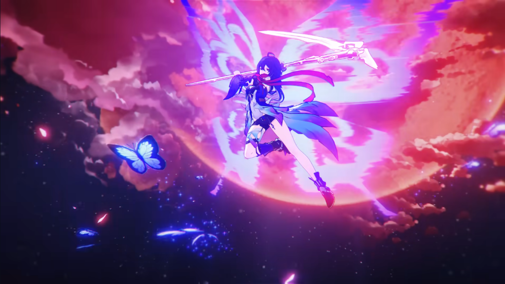 Seele attacking using her Ultimate in Honkai: Star Rail.
