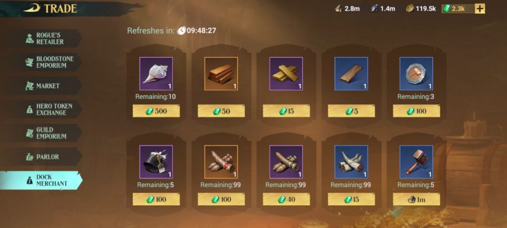 Dock Merchant in Sea of Conquest