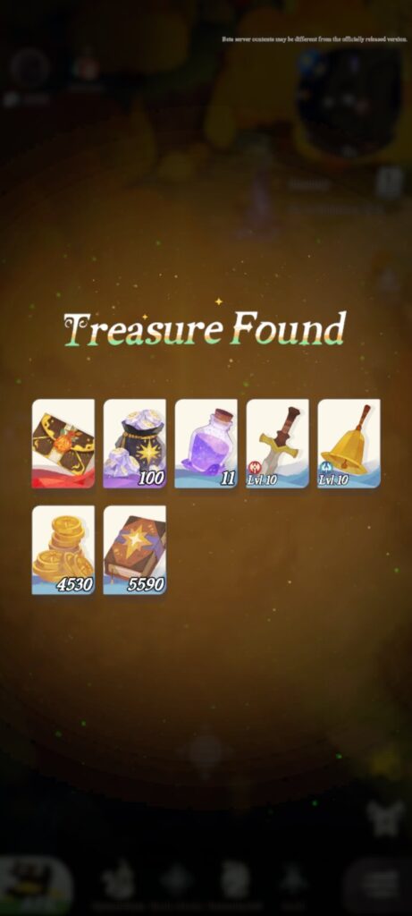 Treasure rewards in afk journey