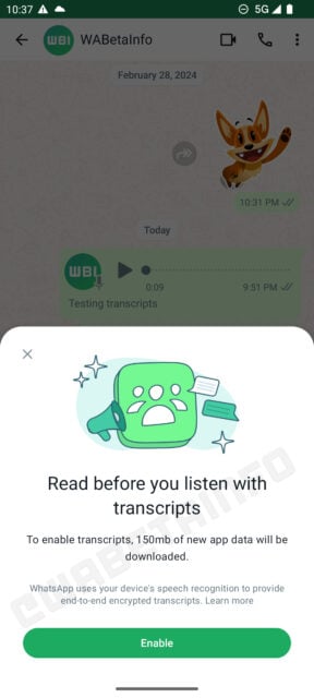 WhatsApp For Android Is Going To Get Voice Note Transcripts Soon 4