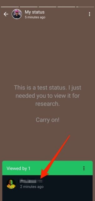 WhatsApp screenshot notify