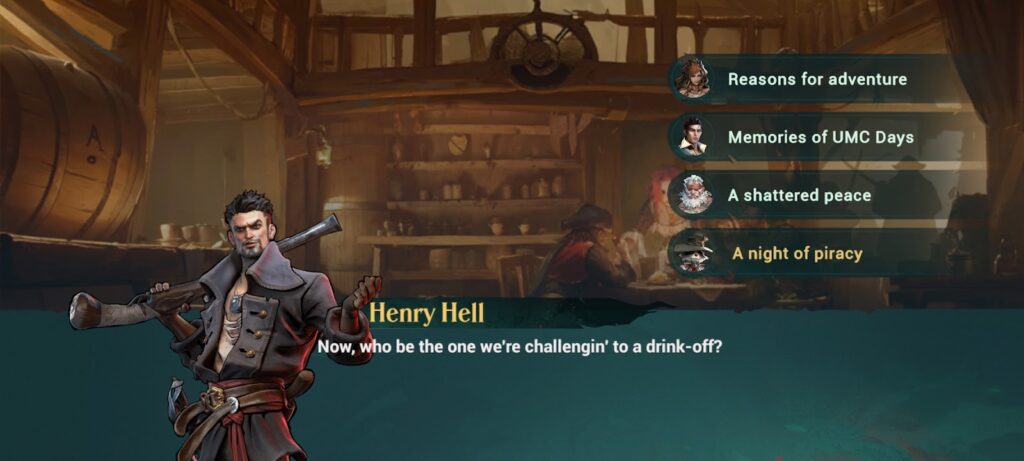 Main story dialogue (Henry Hell) - Sea of Conquest