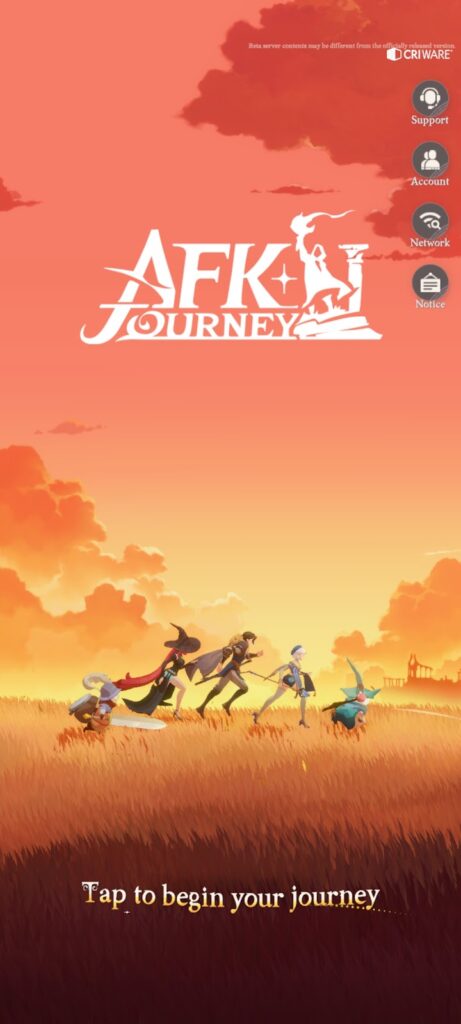 Title Screen - AFK Journey