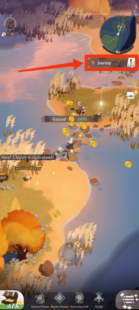 Auto Route feature (highlighted) - AFK Journey