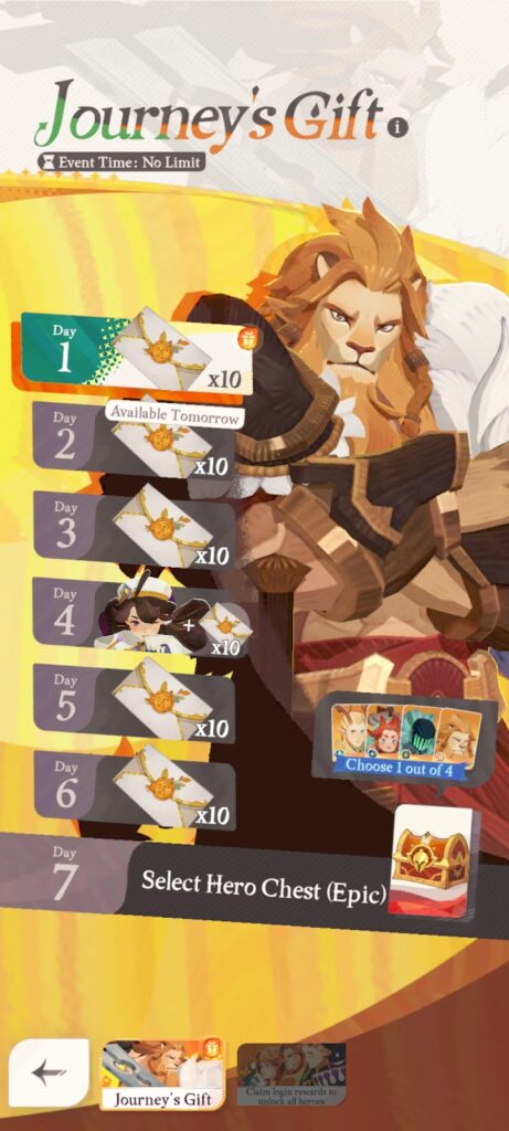 Journey's Gift event - AFK Journey