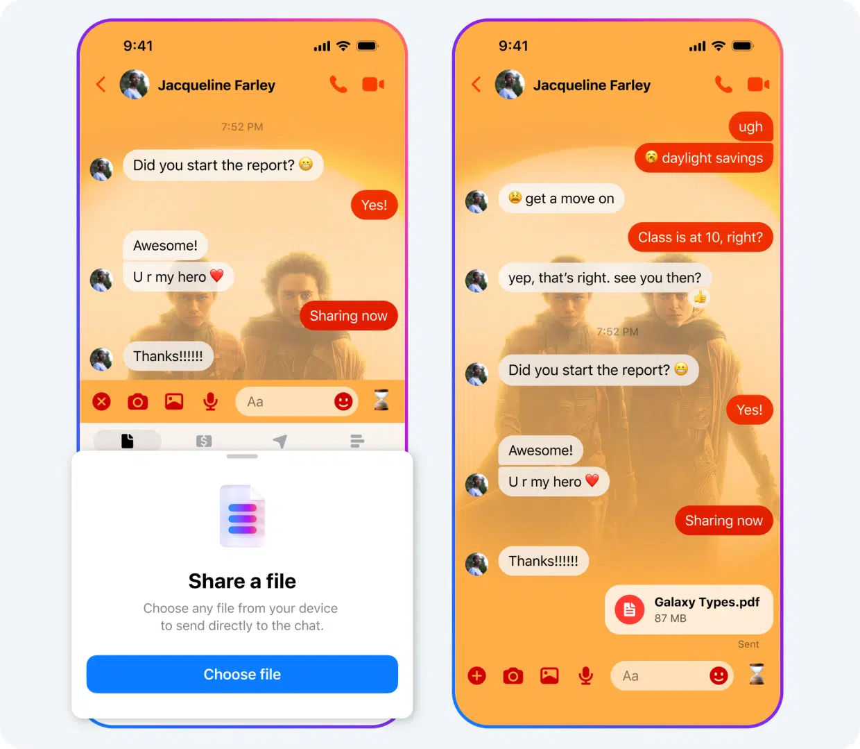 Messenger Gets Better: HD Photos, Shared Albums, 100MB Files 3