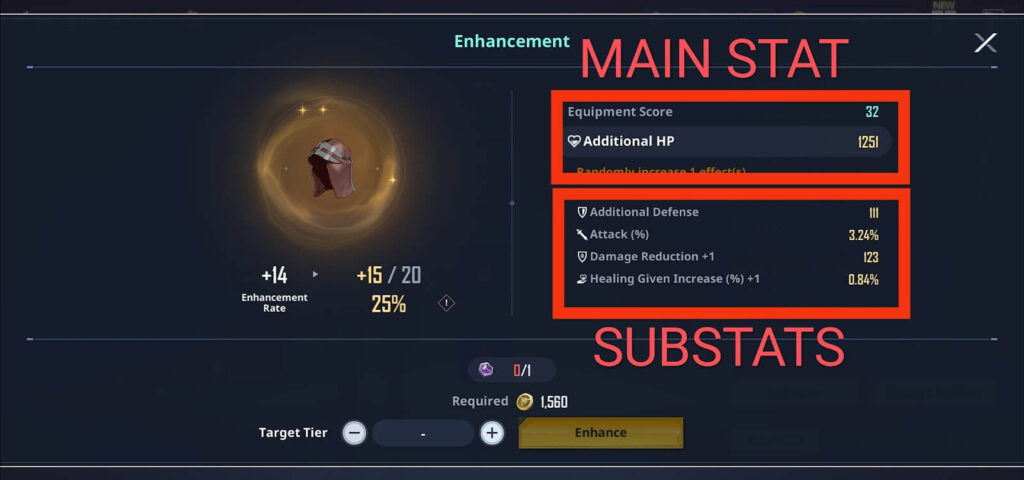 Artifact stats (get stronger fast) - Solo Leveling Arise