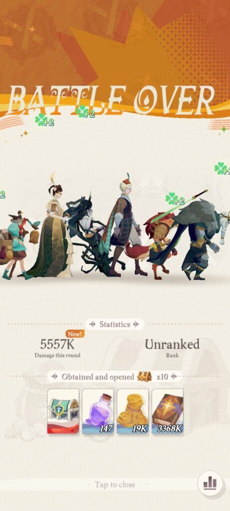 Battle rewards (Alpha Bear) - AFK Journey (AFK2)