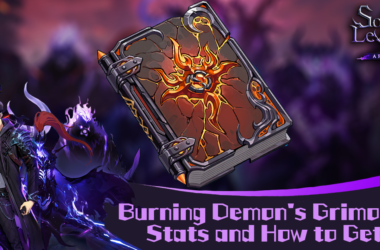Solo Leveling: Arise SR Weapon - Burning Demon's Grimoire Feature