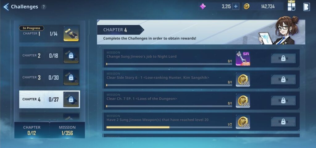 Chapter 4 Challenges - Solo Leveling Arise