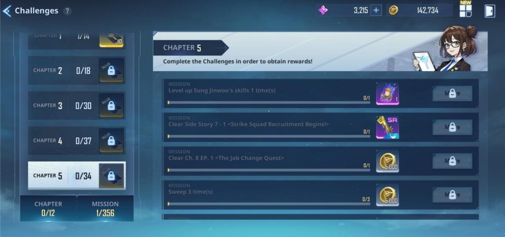 Chapter 5 Challenges - Solo Leveling Arise