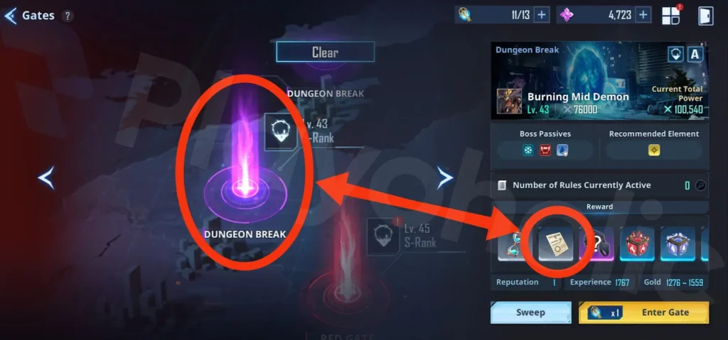 Dungeon Break (get Weapon Design) - Solo Leveling Arise