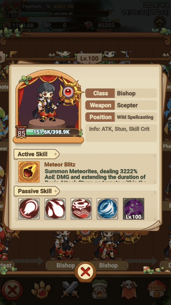 The Bishop in Legend of Mushroom.