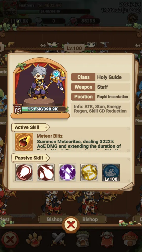 The Holy Guide in Legend of Mushroom.