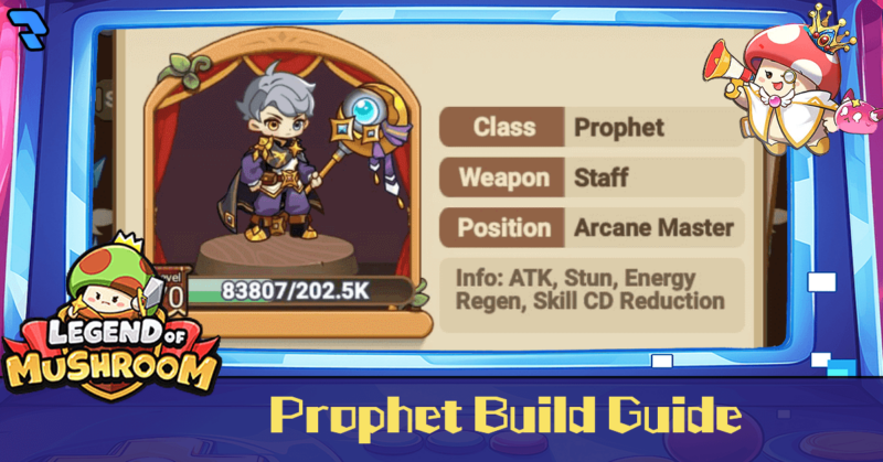 Featured image for the Prophet build guide for Legend of Mushroom.