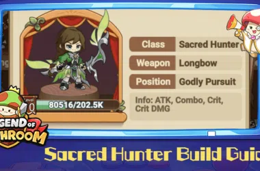 Featured image for the Sacred Hunter build guide for Legend of Mushroom.