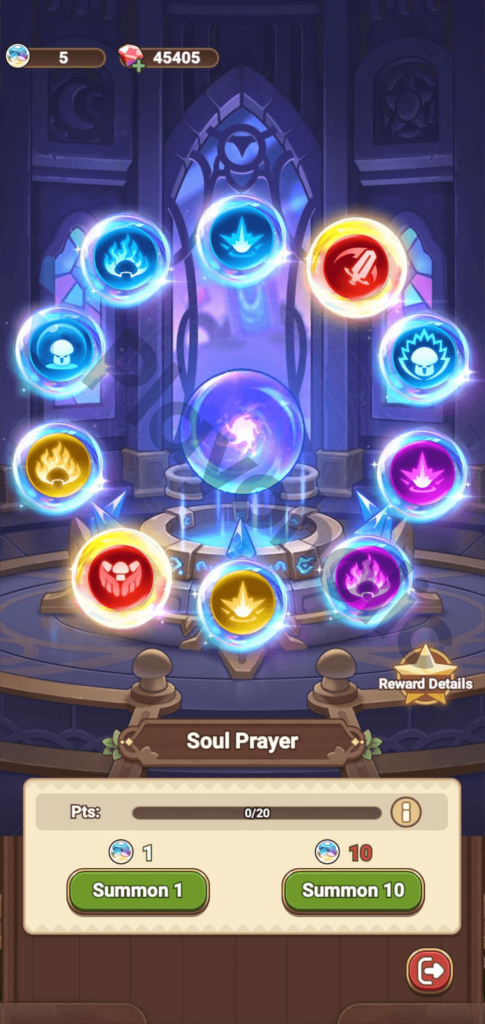 Copyrighted image of the Soul Prayer in Legend of Mushroom.