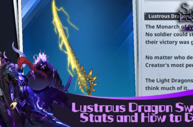 Lustrous Dragon Sword stats and how to get - Solo Leveling Arise