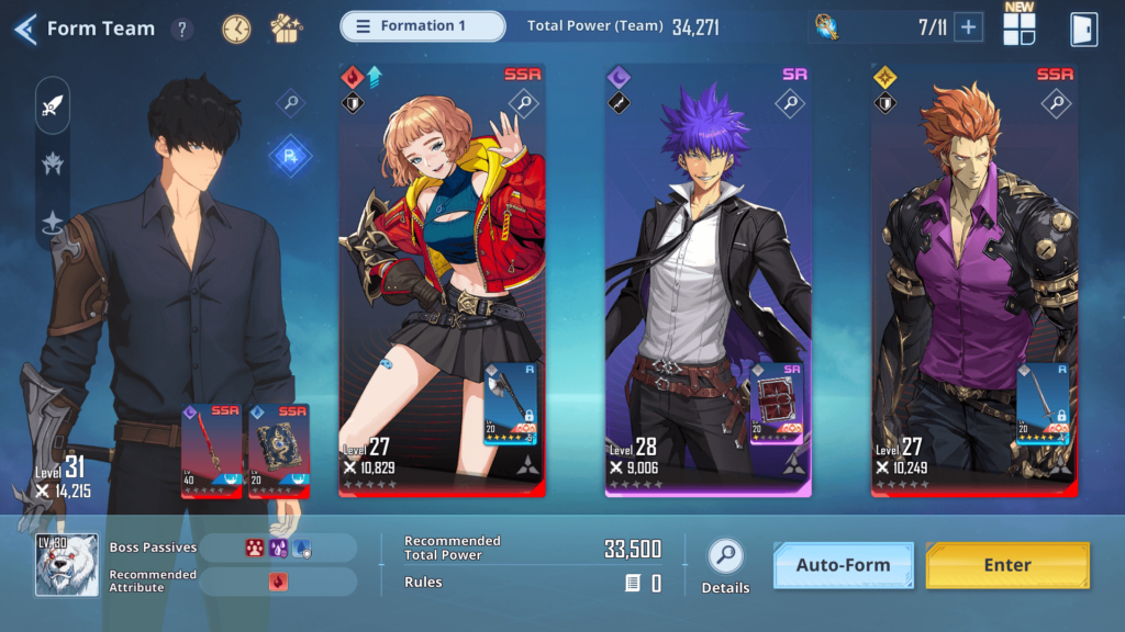 Pre-battle page (Jinwoo) - Solo Leveling Arise