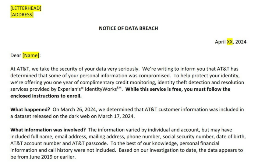 AT&T Data Breach Victims Will Get A Year Of Free Protection 5