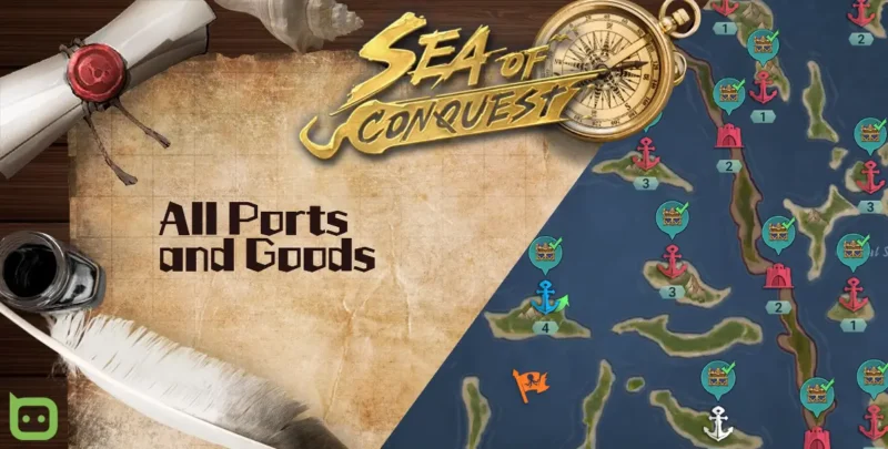 All Ports and Goods (Featured Image) - Sea of Conquest