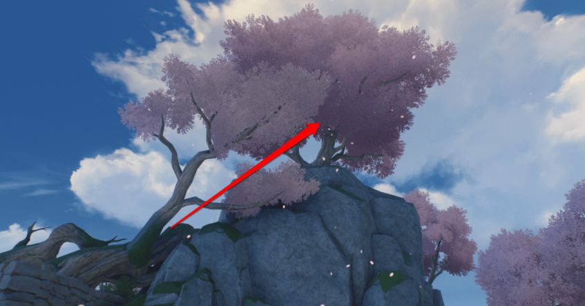 Wuthering Waves - Side Quest - Save the World Save the Cat Rewards - Cat location on the tree