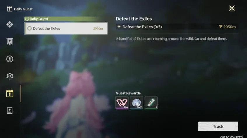 Daily Quests page - Wuthering Waves