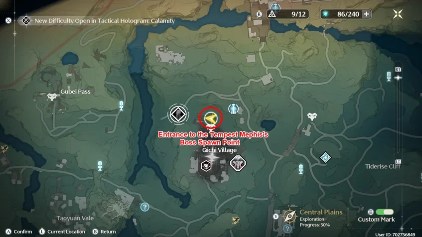 Entrance to the Tempest Mephis's Boss Spawn Point - Wuthering Waves