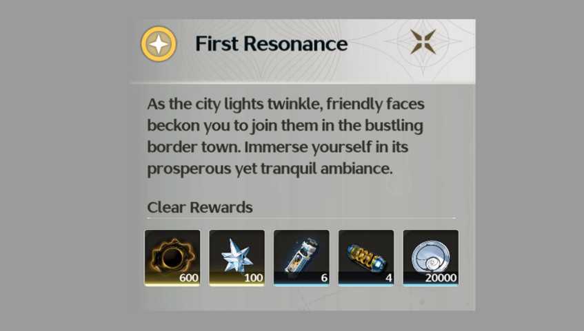 Wuthering Waves - Main Quest - First Resonance - Rewards