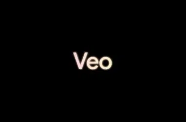 Veo text on black background