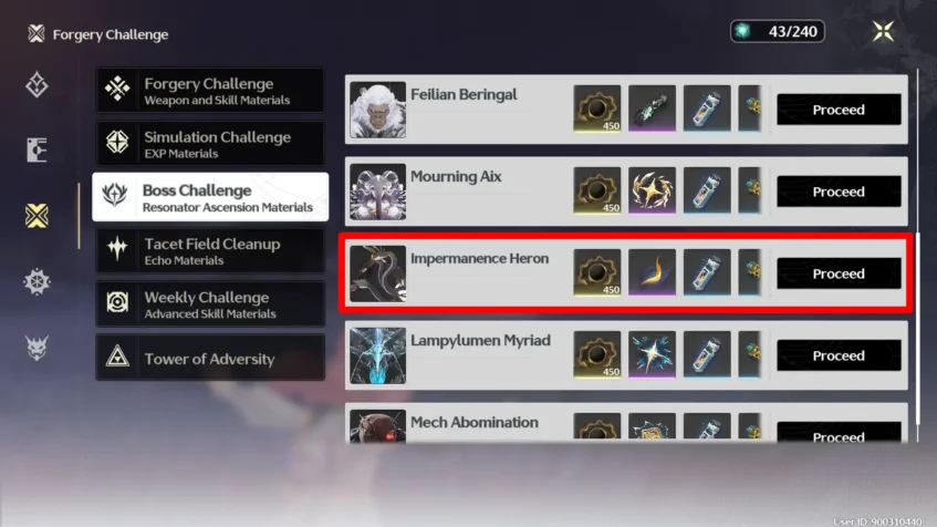 Impermanence Heron (Rewards) - Wuthering Waves