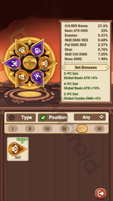 Copyrighted image of two Runestone sets in Legend of Mushroom.