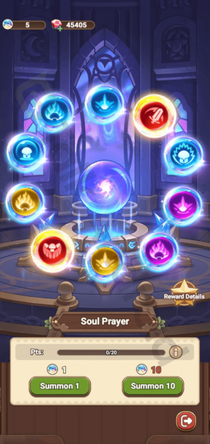 Copyrighted image of the Soul Prayer in Legend of Mushroom.