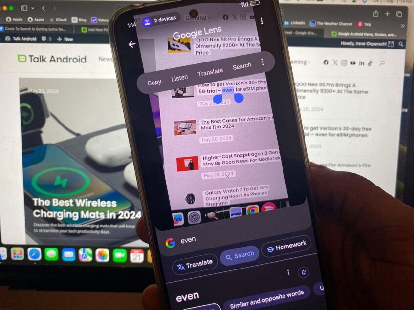 Listen feature on Google Lens app