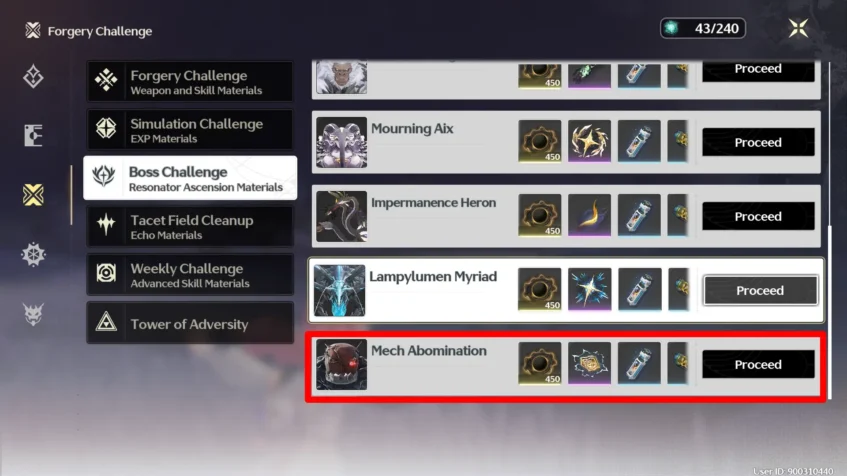 Mech Abomination (Rewards) - Wuthering Waves