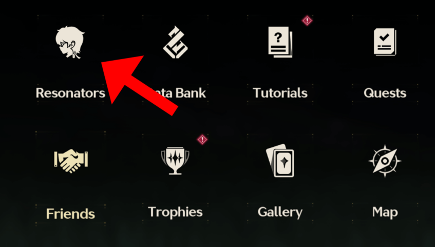 Main Quest - Utterance of Marvels II - Resonator Menu