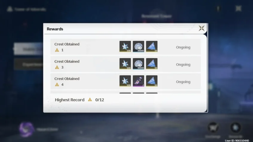 Tower of Adversity Rewards - Wuthering Waves