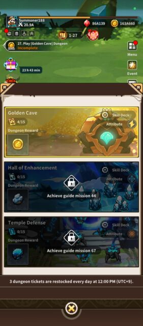 Golden Cave Dungeon