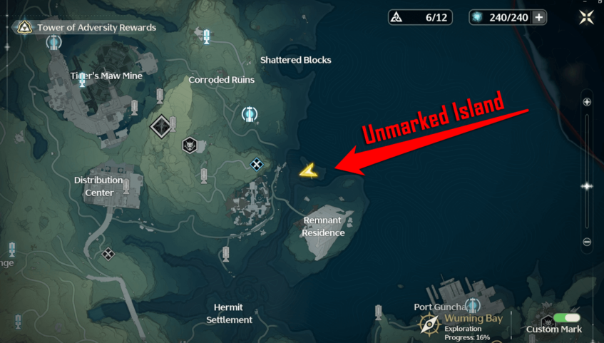 Wuthering Waves - A True Arena Champion - Side Quest - Unmarked Island located north of Remnant