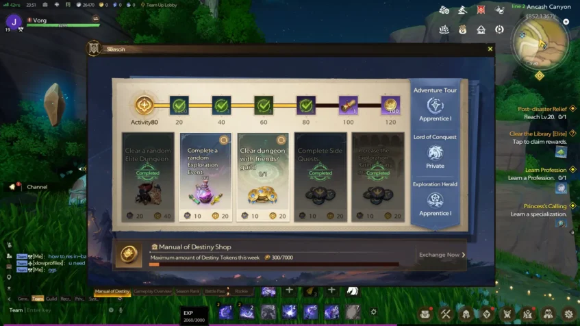 Manual of Destiny Daily Quests - Tarisland