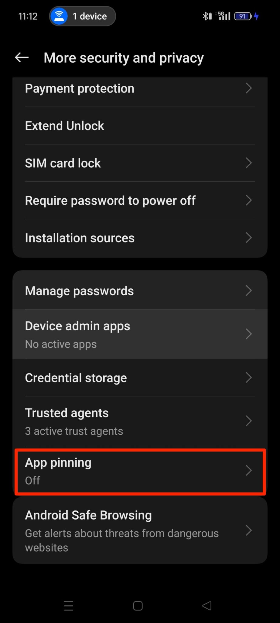 More security and privacy on Android phone