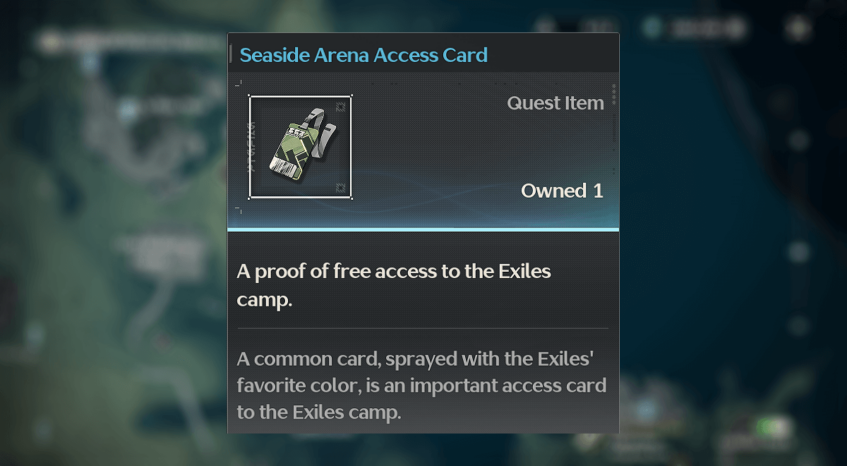 Wuthering Waves - A True Arena Champion - Side Quest - Obtain Access Pass to the Exile Camp.
