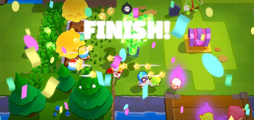 The Finish screen in Squad Busters.