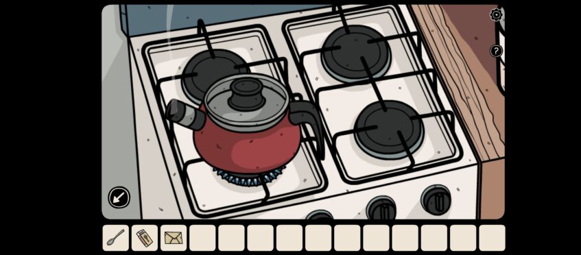kettle on stove