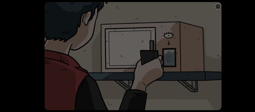 tablet in front of safe