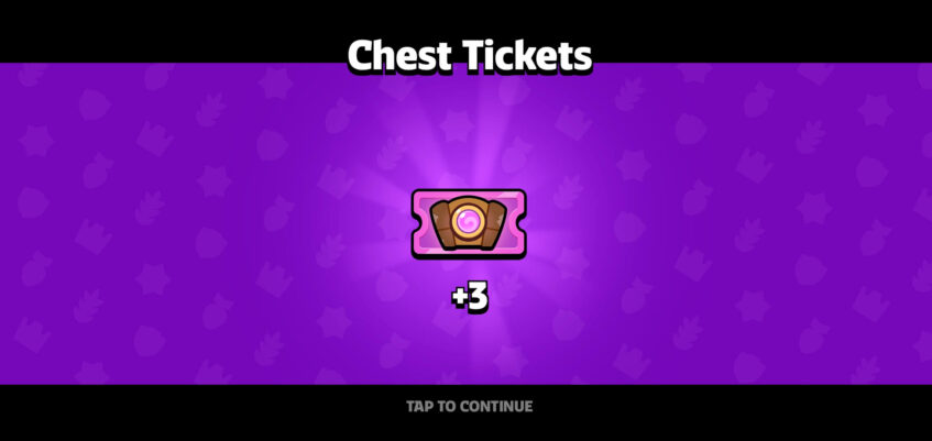 3x Chest Tickets rewarded in Squad Busters.
